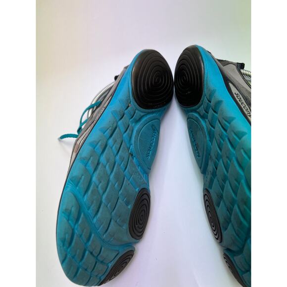 Saucony Hattori LC Running Shoes Athletic Blue Gray Lace Up Women's Size 10 - Picture 5 of 10